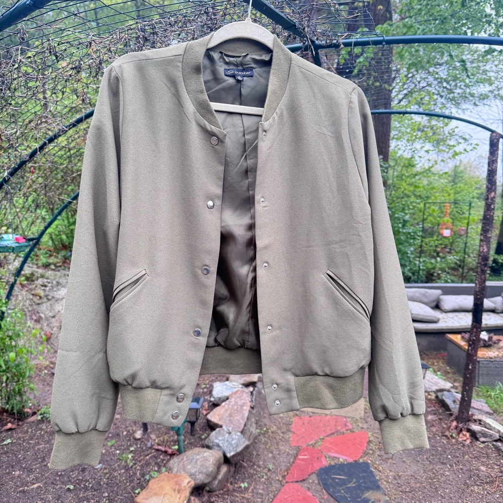 Shinestar Green Bomber Jacket